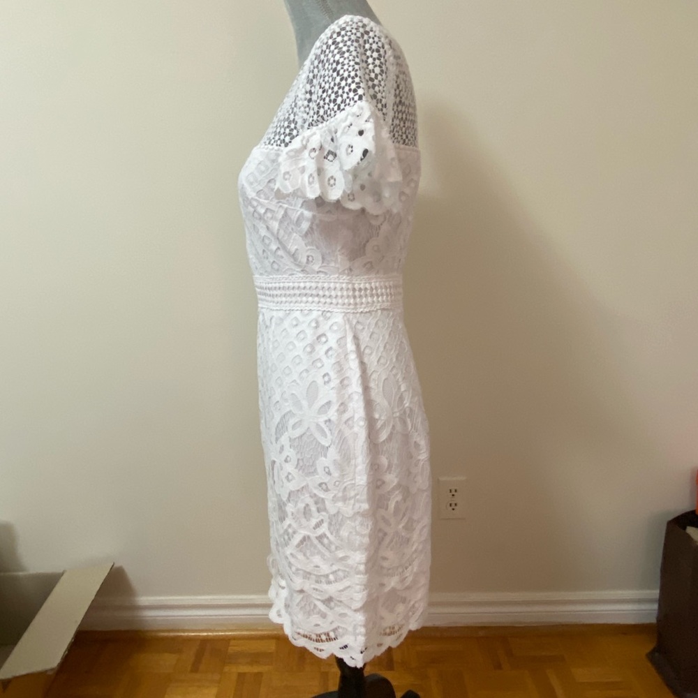 Club Monaco White Wollstan Lace Dress - Picture 4 of 7